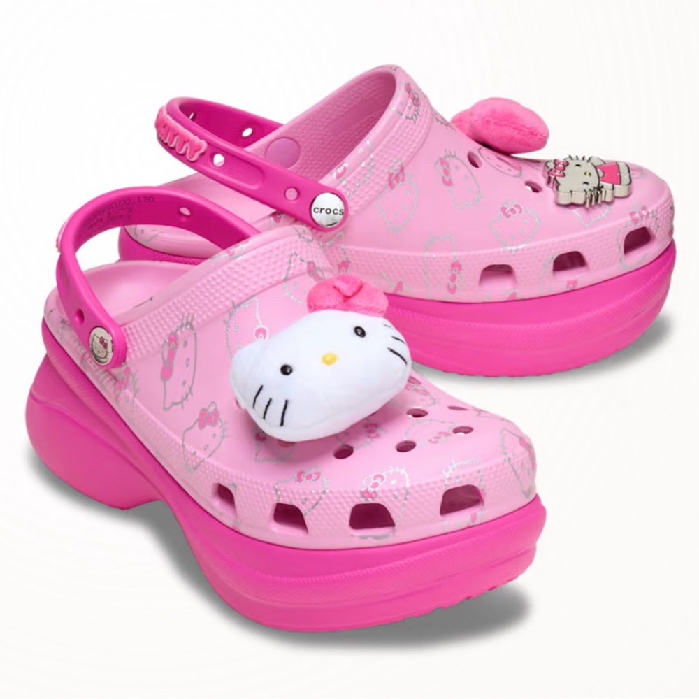 CROCS Hello Kitty Bae Clogs Platform Shoes